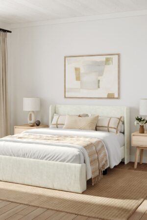 Modern Upholstered Bed - Full