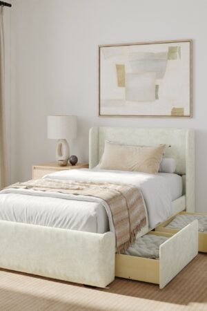Modern Upholstered Bed - Twin