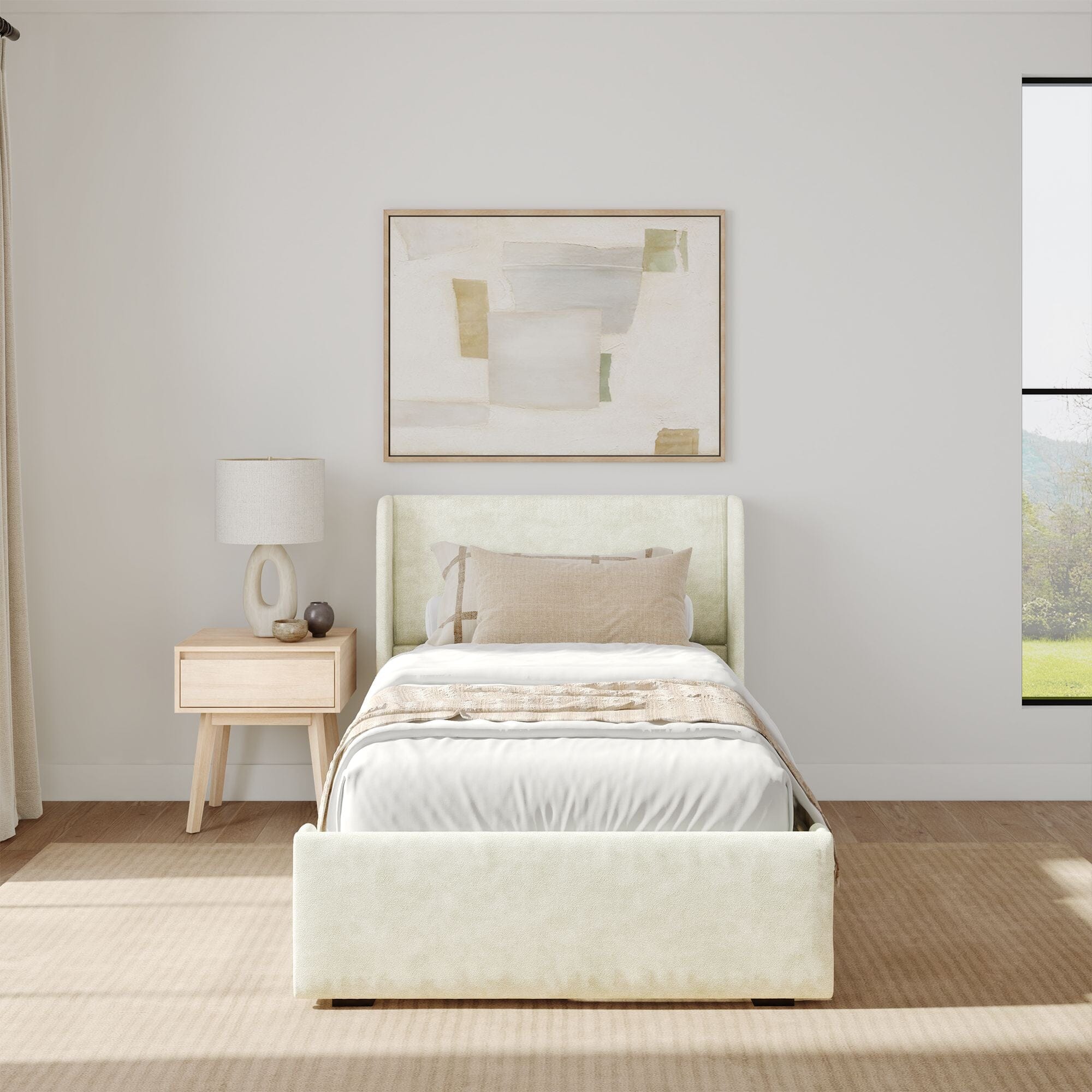 Modern Upholstered Bed - Twin - Image 25
