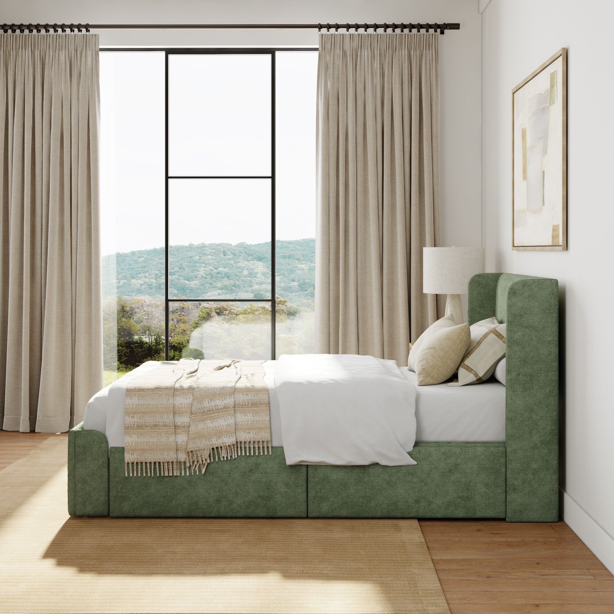 Modern Upholstered Bed - Twin - Image 10