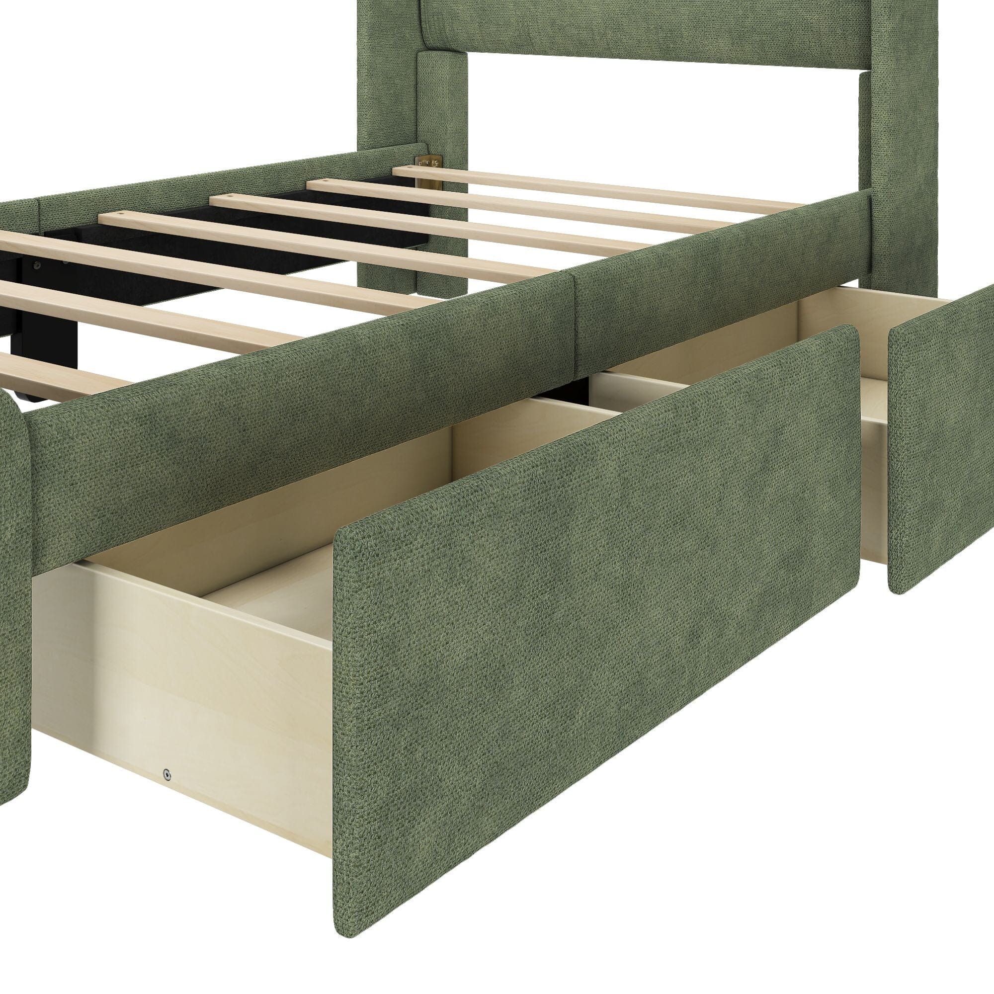 Modern Upholstered Bed - Twin - Image 22