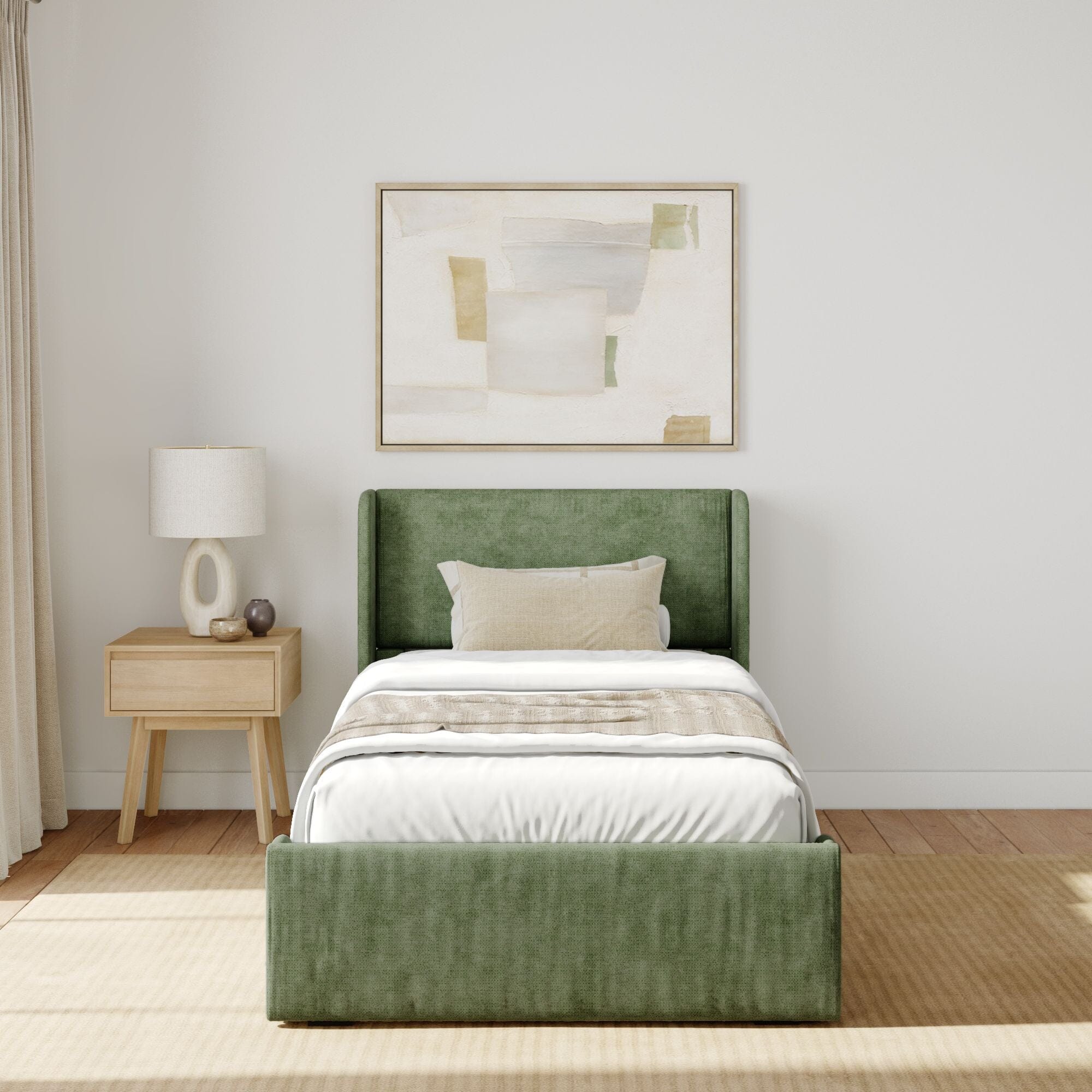 Modern Upholstered Bed - Twin - Image 28