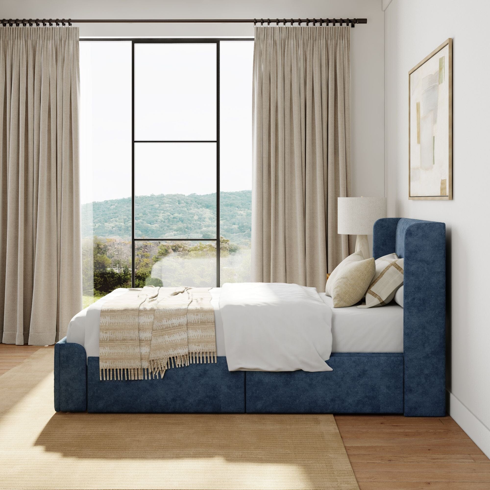 Modern Upholstered Bed - Twin - Image 12