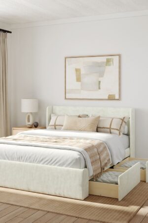 Modern Upholstered Bed - Queen