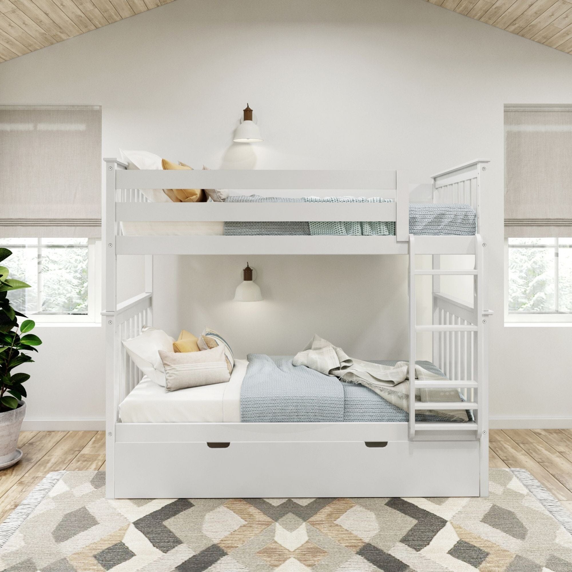 Classic Twin over Twin Bunk Bed + Trundle - Image 6