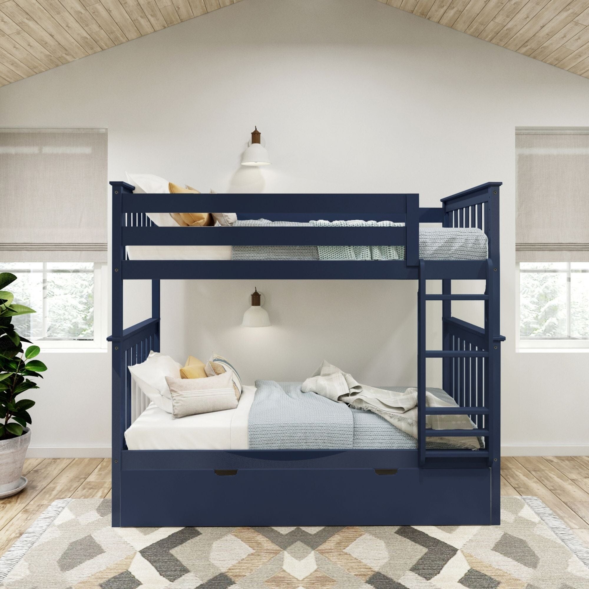 Classic Twin over Twin Bunk Bed + Trundle - Image 8