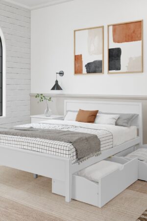 Panel Bed + Storage - Queen