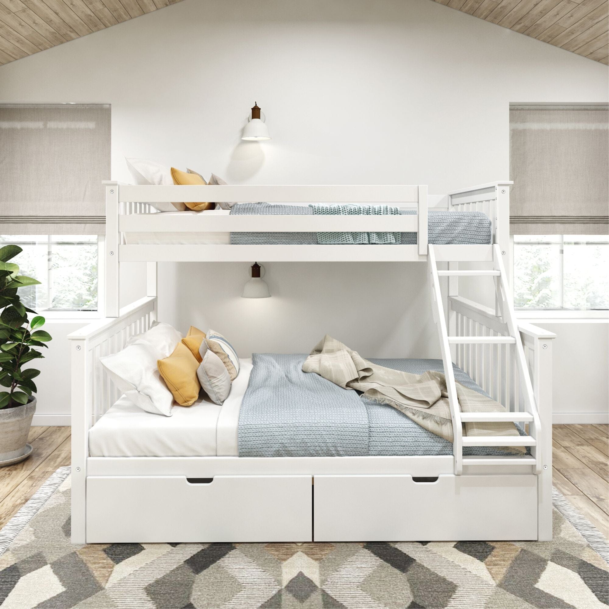 Classic Twin XL over Queen Bunk Bed + Storage Drawers - Image 2
