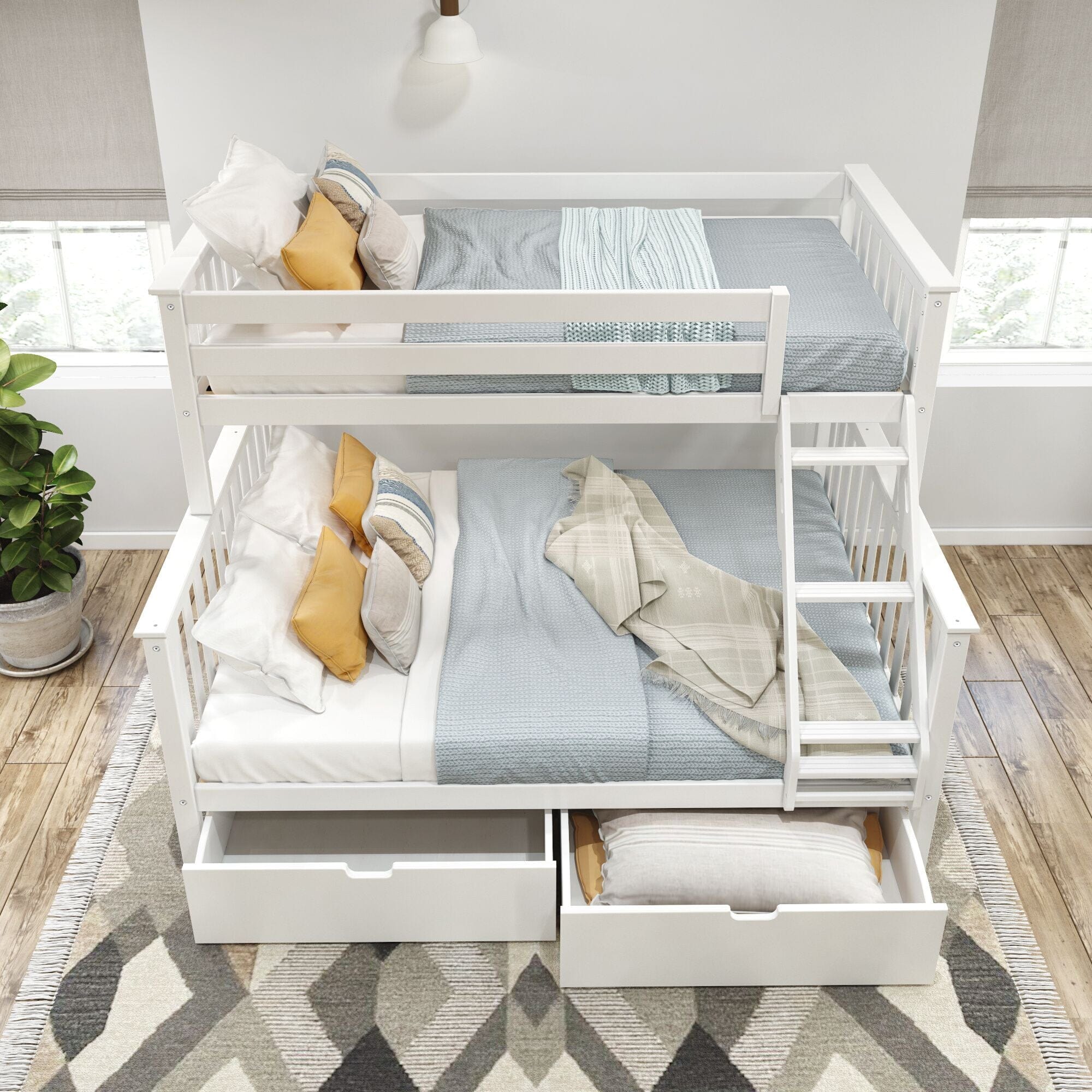 Classic Twin XL over Queen Bunk Bed + Storage Drawers - Image 5