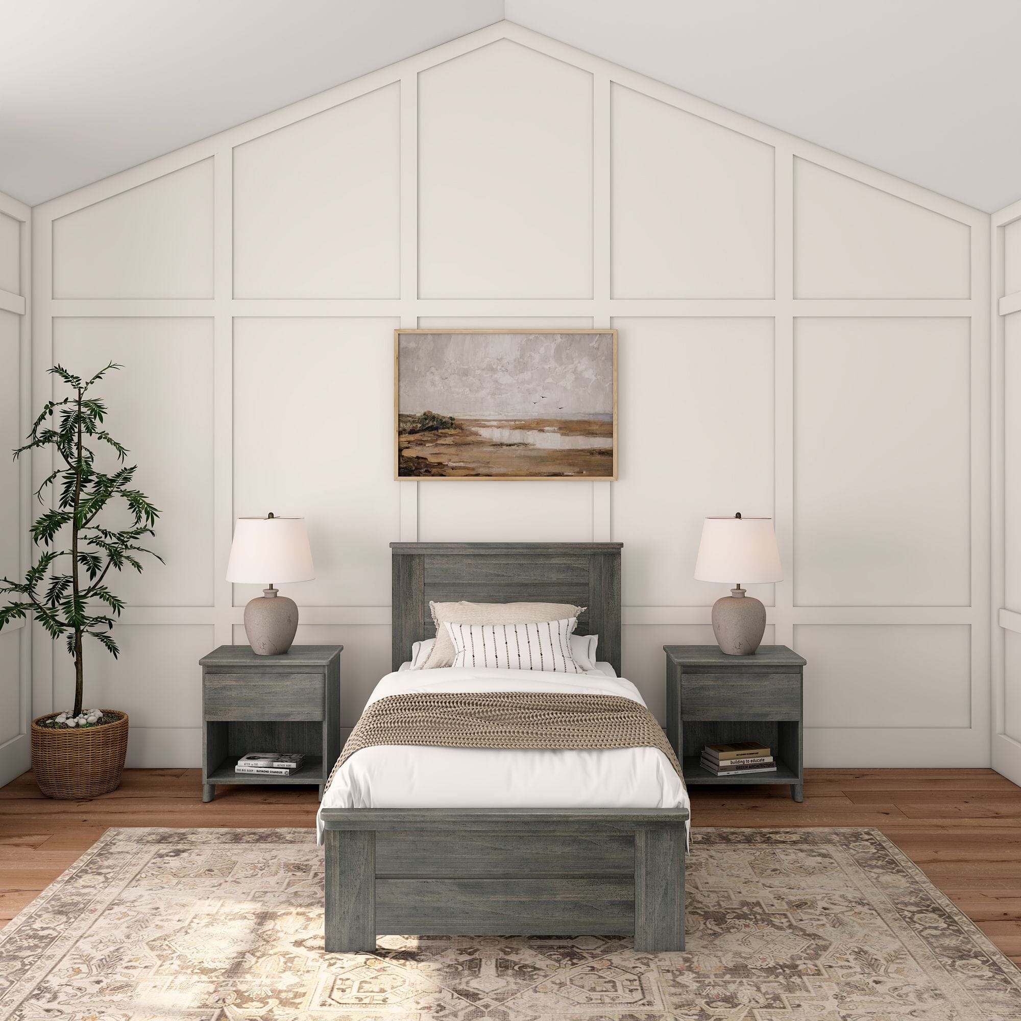Rustic Panel Bed - Twin - Image 4