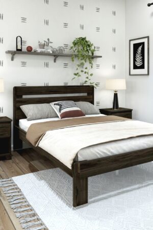 Rustic Slatted Bed - Queen