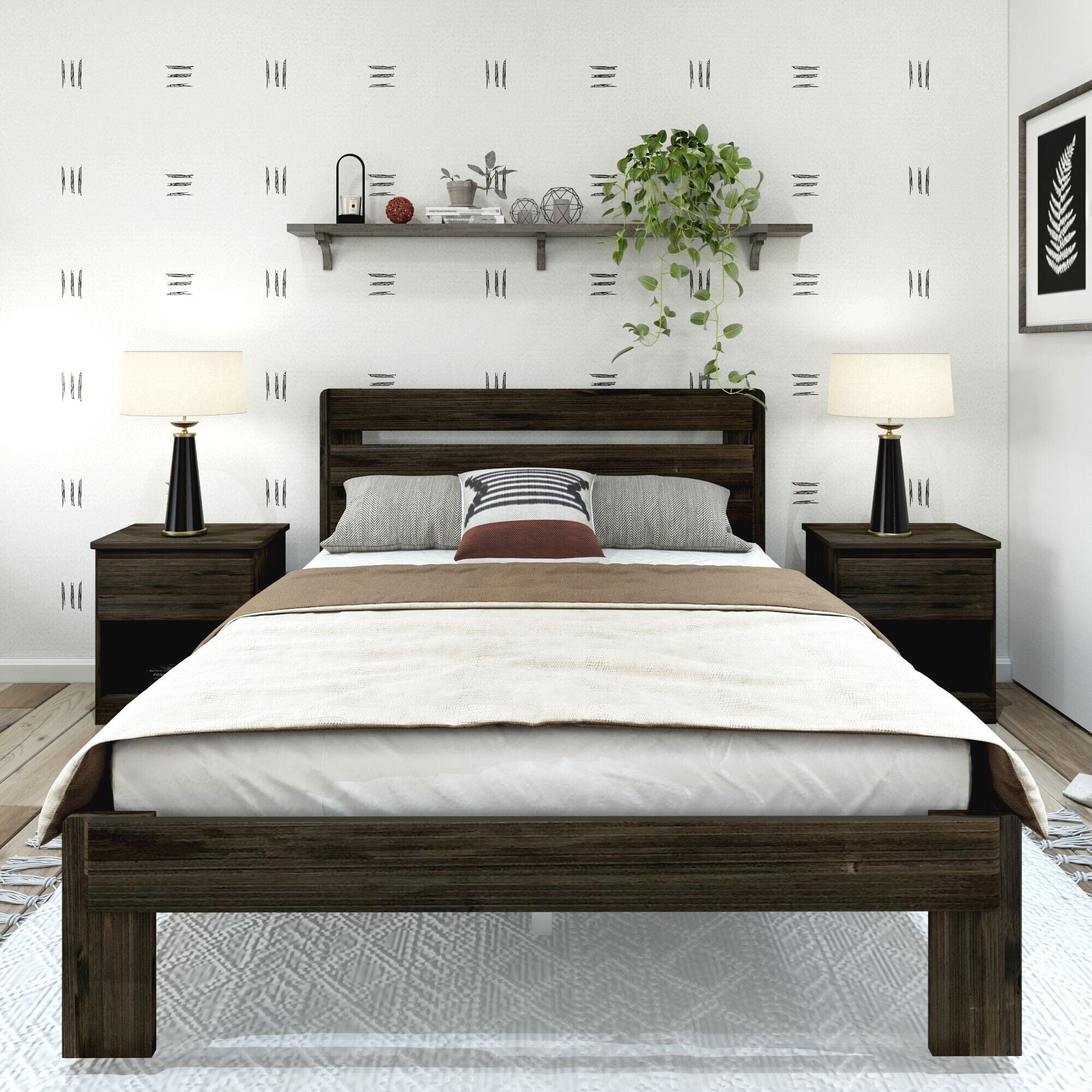 Rustic Slatted Bed - Queen - Image 5