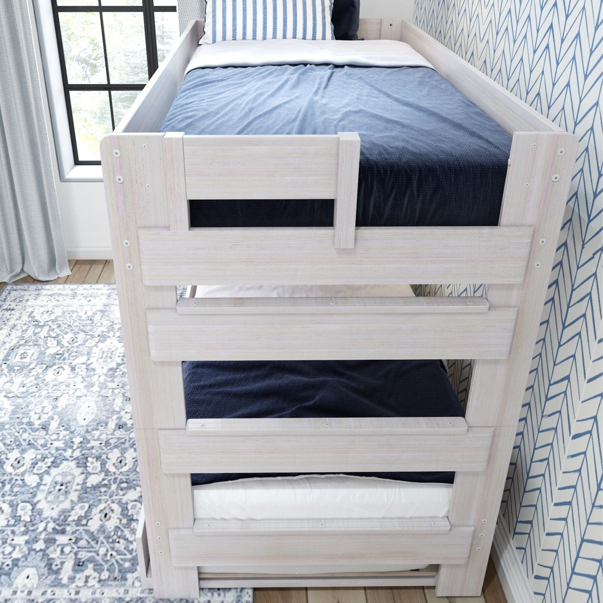 Rustic Twin over Twin Bunk Bed + Trundle - Image 7