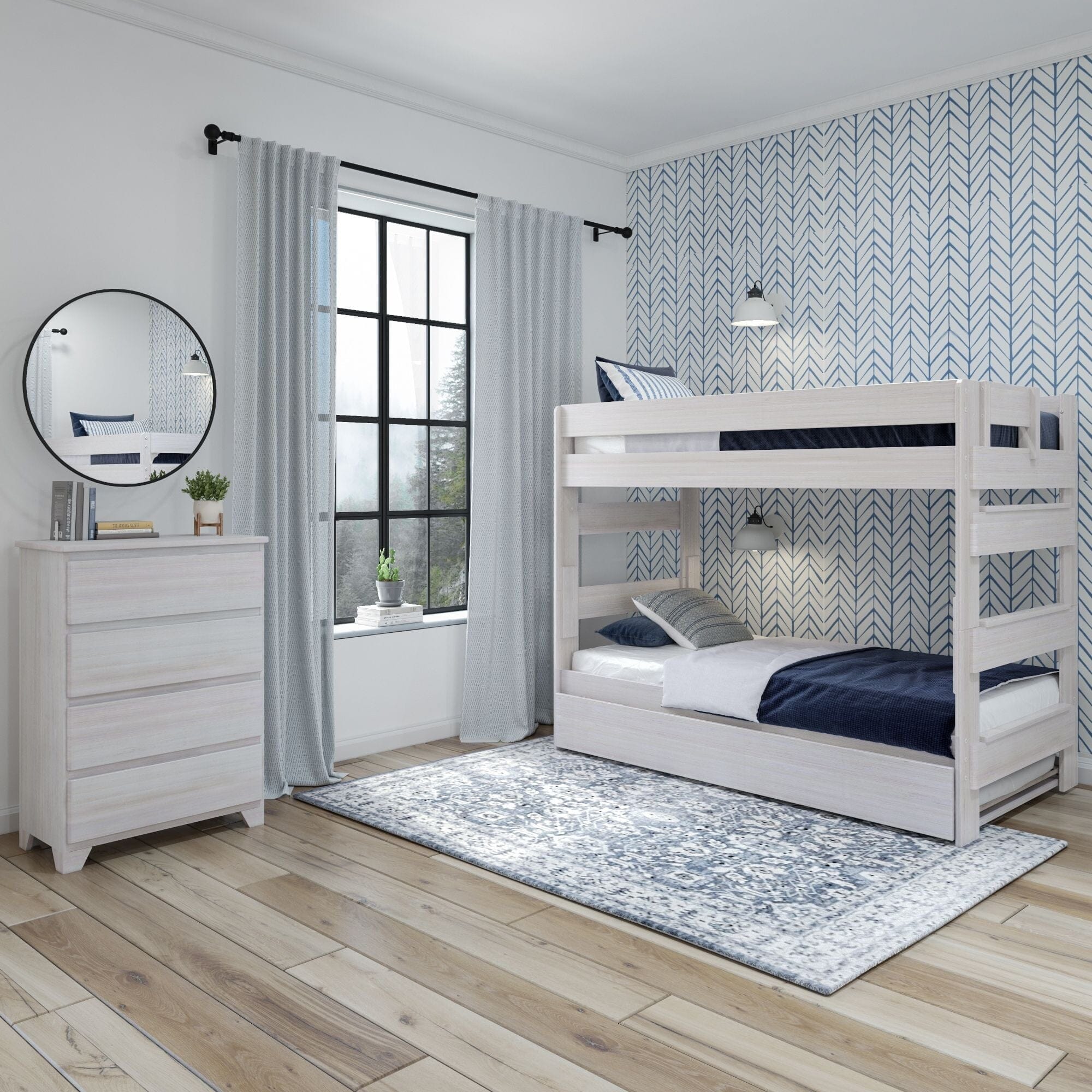 Rustic Twin over Twin Bunk Bed + Trundle - Image 10