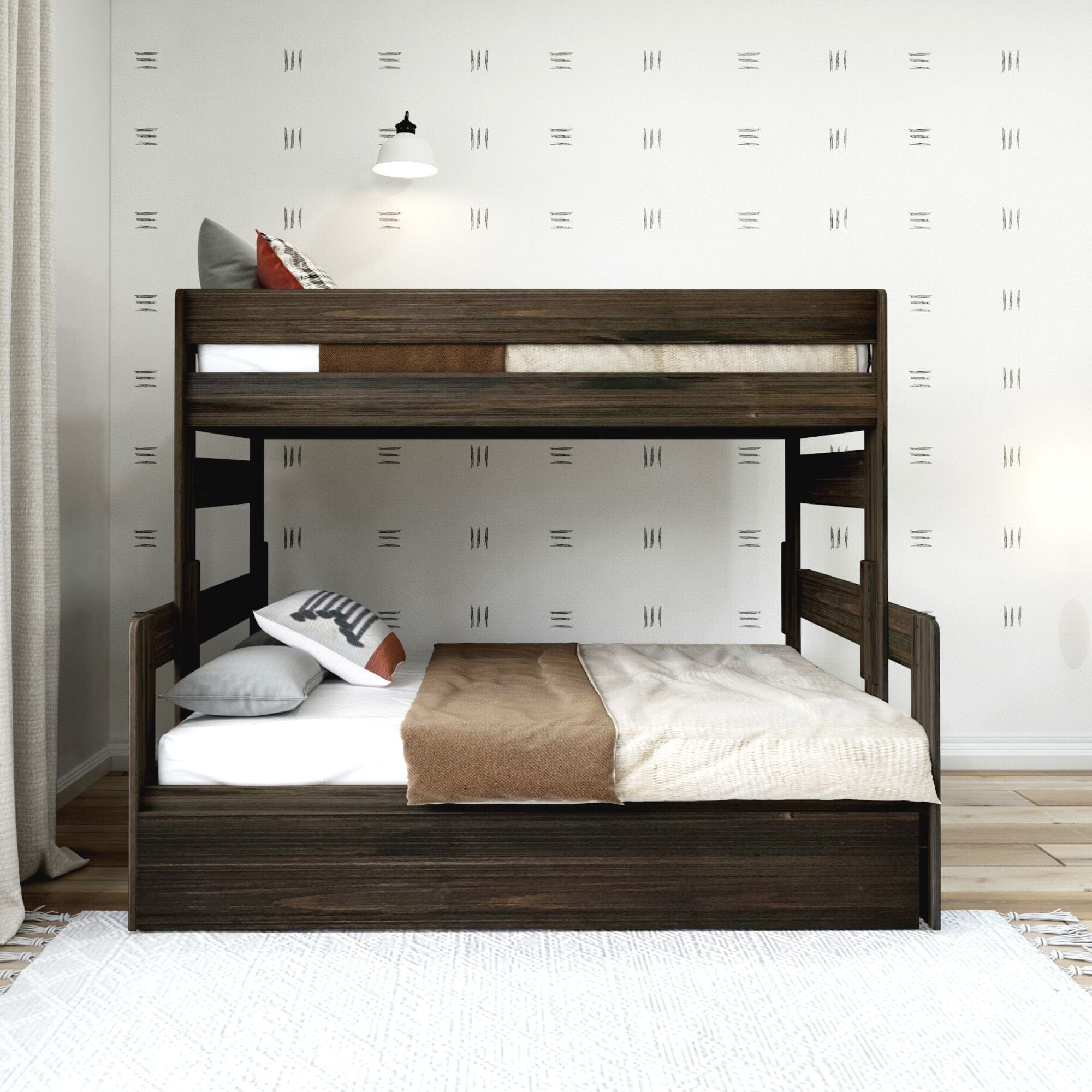 Rustic Twin over Full Bunk Bed + Trundle - Image 7