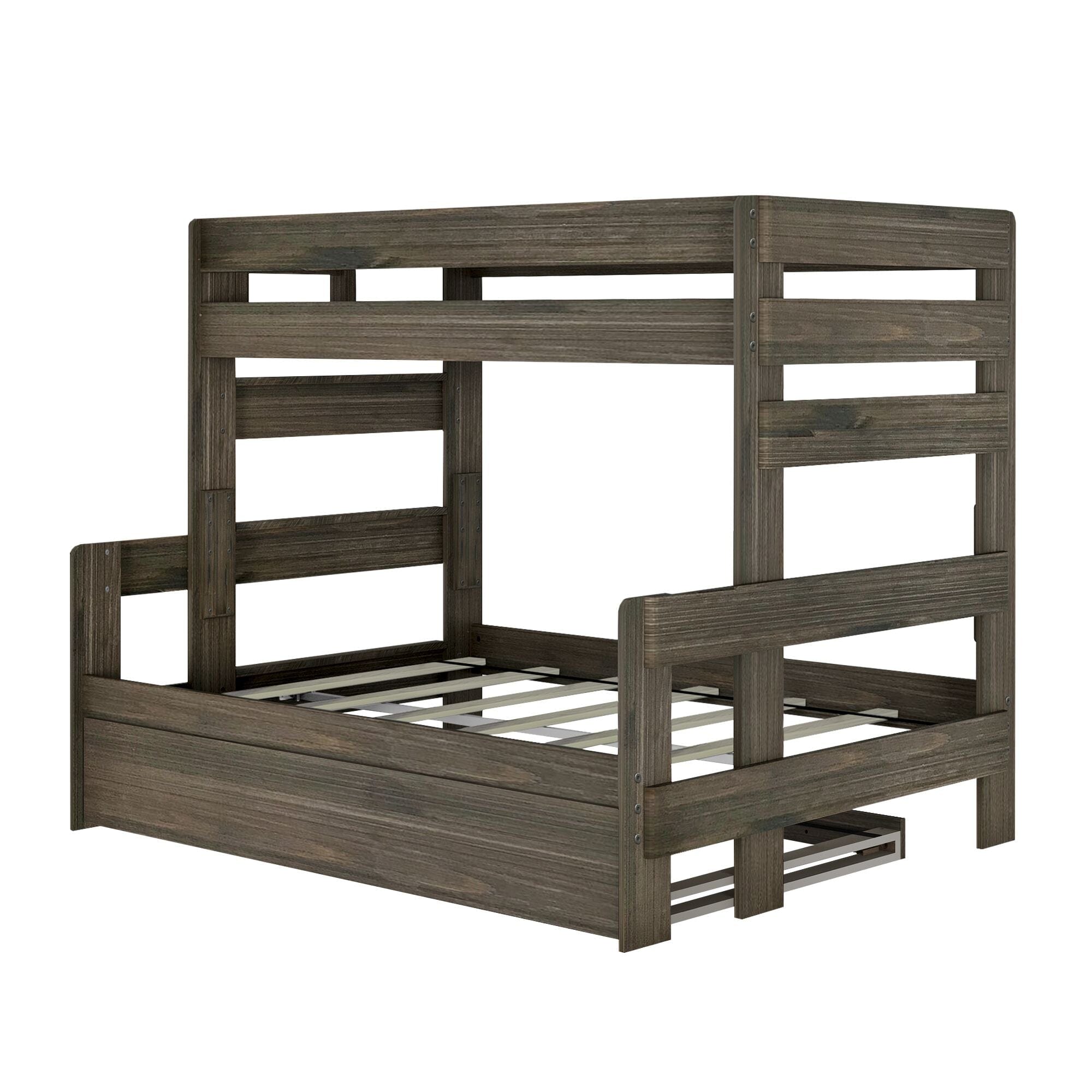 Rustic Twin over Full Bunk Bed + Trundle - Image 11