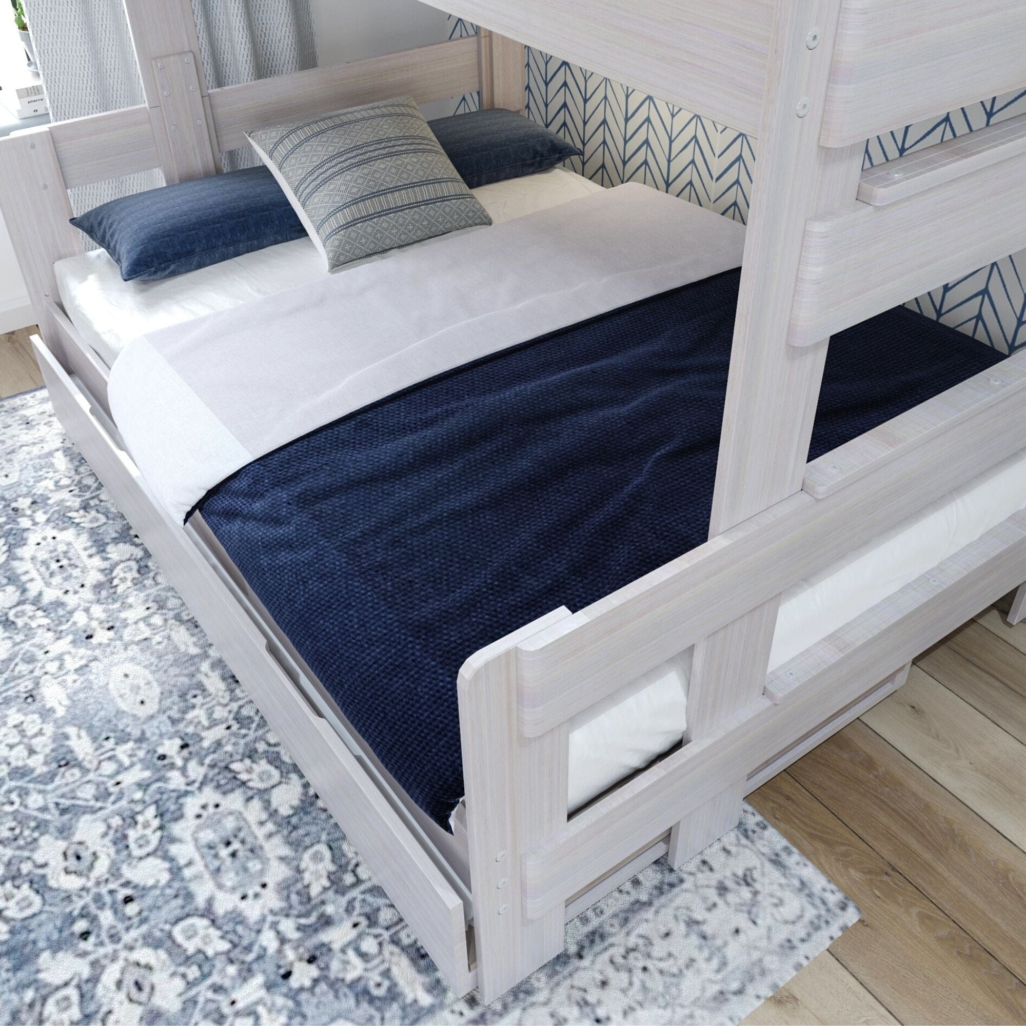 Rustic Twin over Full Bunk Bed + Trundle - Image 8