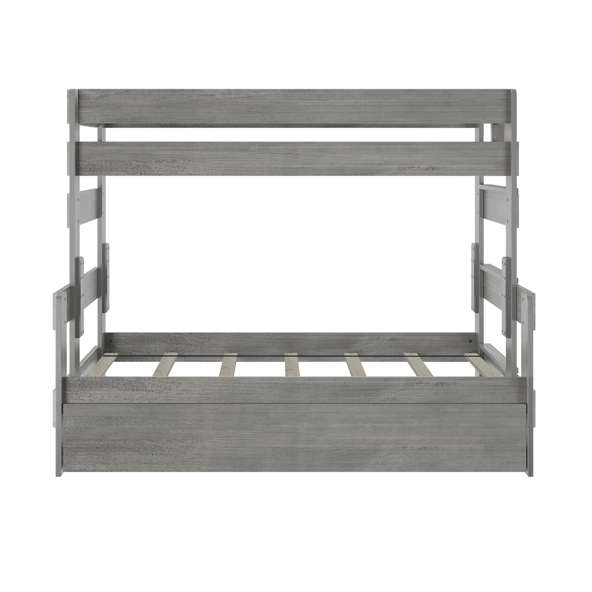 Rustic Twin over Full Bunk Bed + Trundle - Image 13