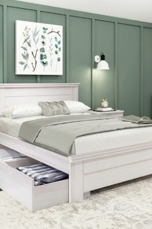 Rustic Panel Bed + Storage - Full